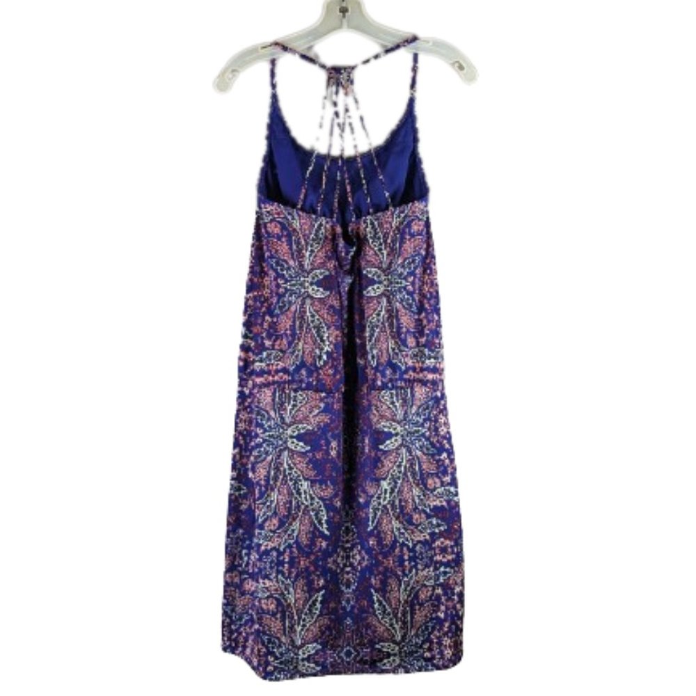 ATHLETA Mini Dress Multicolor Halter Back Strappy Adjustable Stretch Size M - Picture 2 of 9